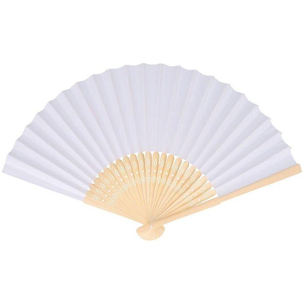 6 Ventagli Di Carta Da Personalizzare 21 Cm - Foto 1