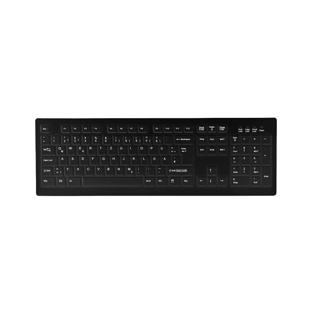 Tastiere Wireless AK-C8100F-FU1-B/GE per Pc (Layout Tedesco) Colore Nero - Foto 1