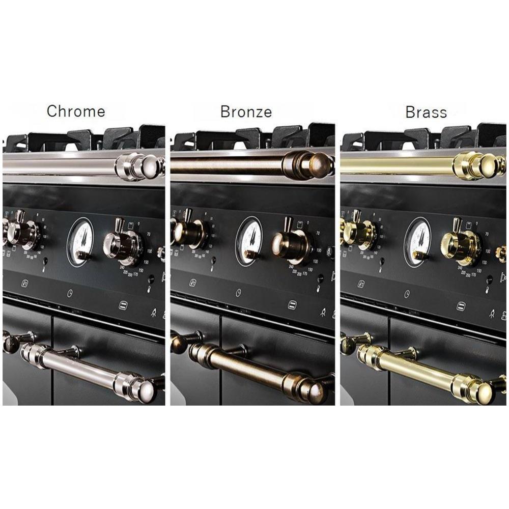 Cucina Elettrica RNMG96GVGT /Ci 5 Fuochi a Gas Forno Elettrico Multifunzione Ventilato Dimensioni 90 cm Colore Nero - Foto 2