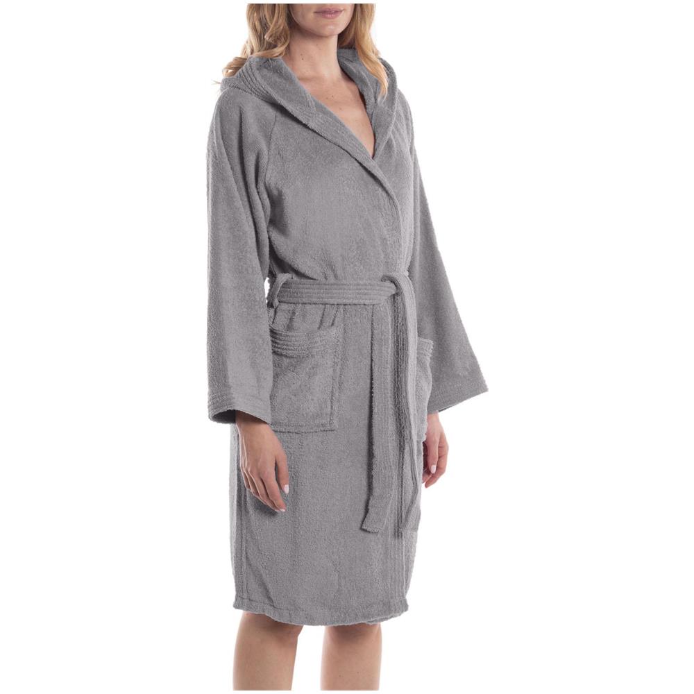 Accappatoio Con Cappuccio Spugnissima Minorca In Cotone Colore Bianco Misura L - Foto 2