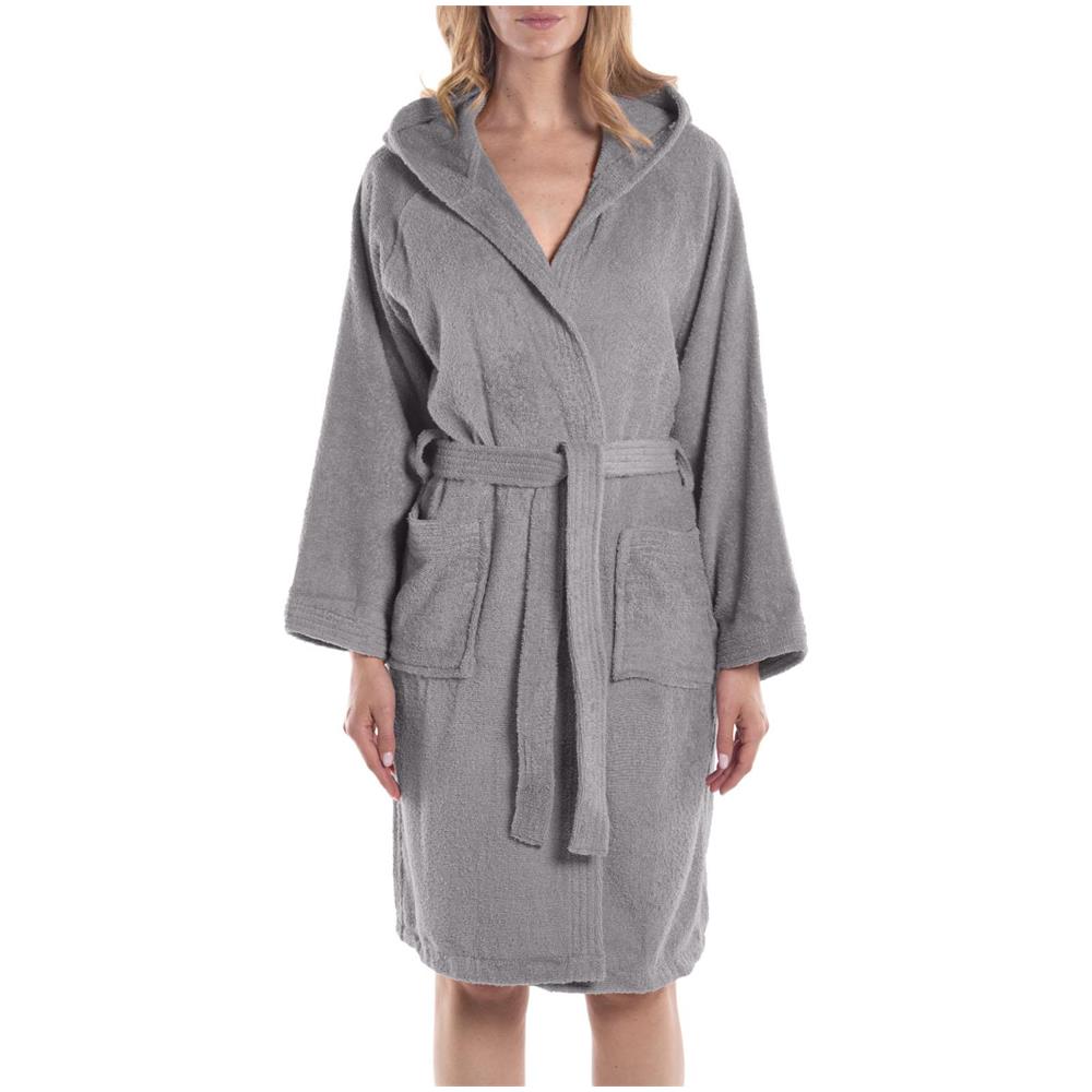 Accappatoio Con Cappuccio Spugnissima Minorca In Cotone Colore Bianco Misura L - Foto 1