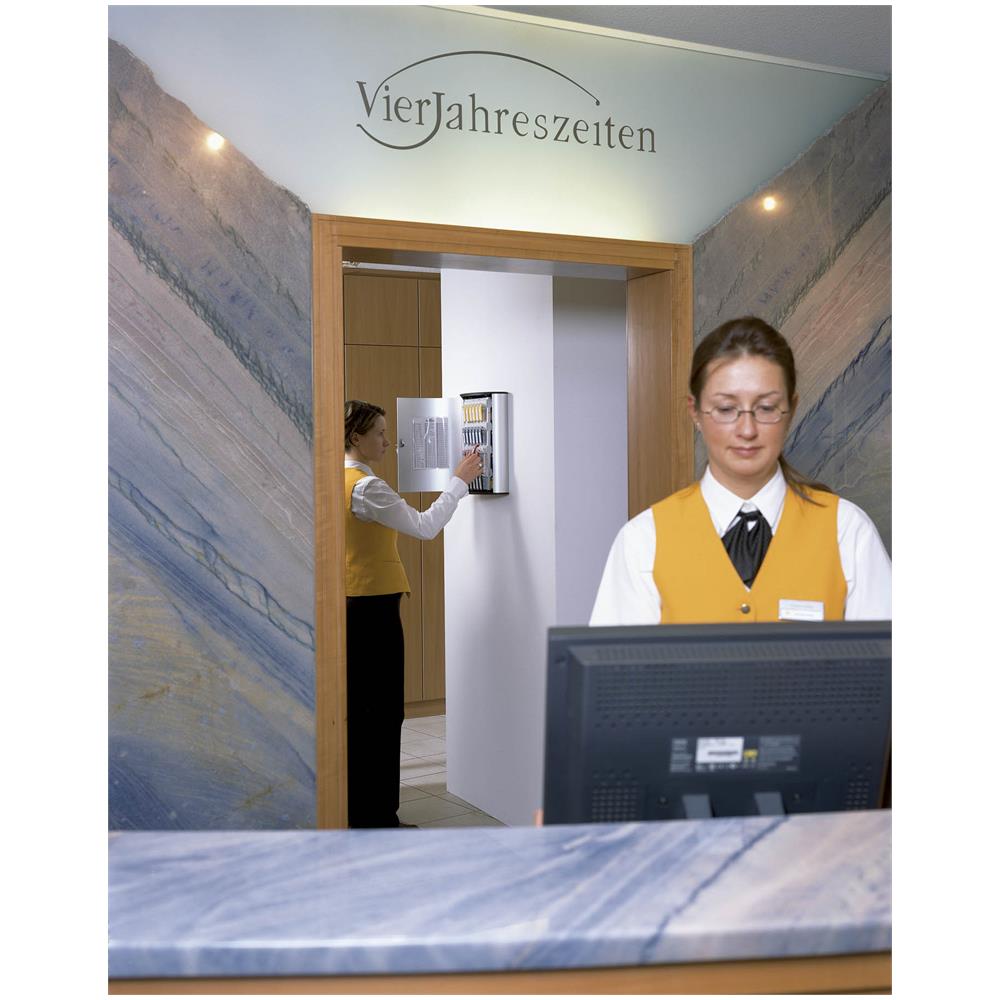 195523 Key Bo X 72, Cassetta Portachiavi Con Serratura, 302 X 400 X 118 Mm, Capacità 72 Chiavi, Argento Metallizzato - Foto 2