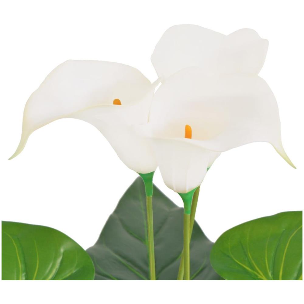 Calla Lily Artificiale Con Vaso 85 Cm Bianco - Foto 2