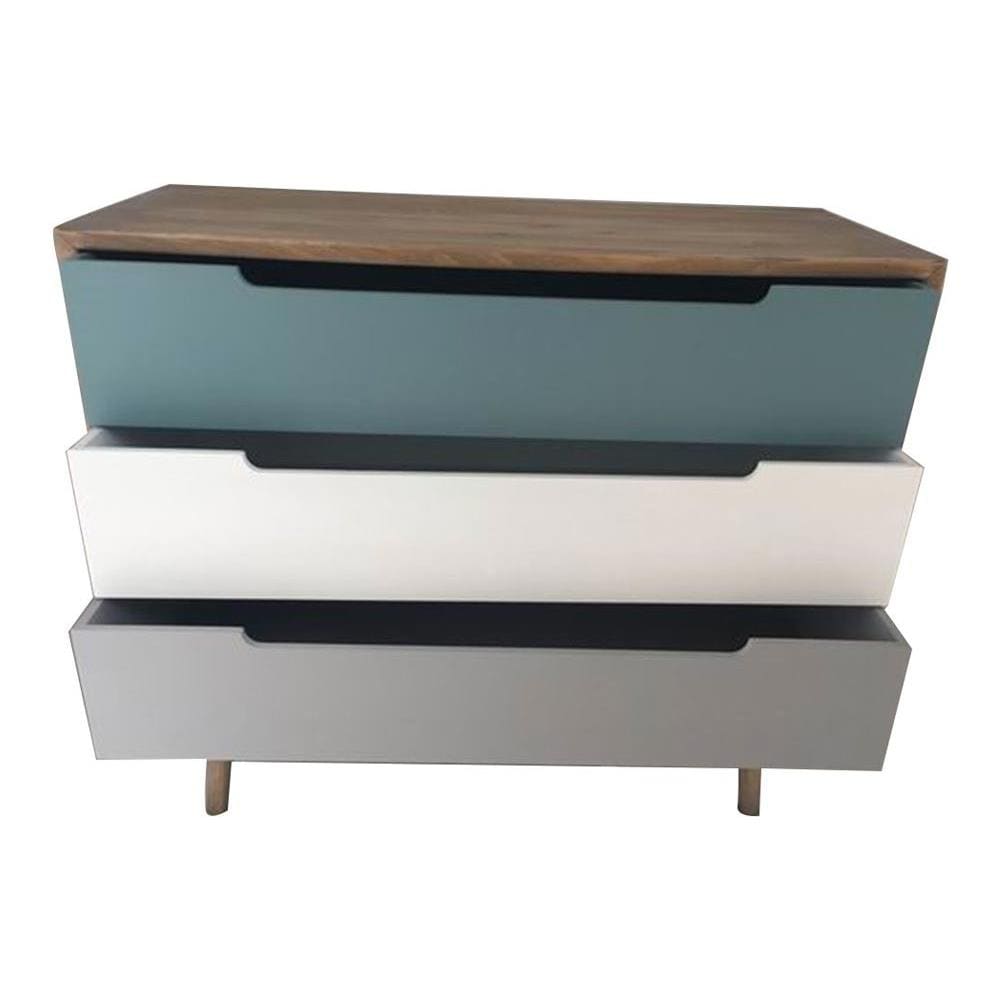 Adeline - Mobile 3 Cassetti In Mdf Multicolor - Foto 1