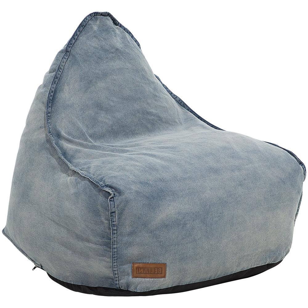 Poltrona Sacco In Tessuto Jeans Drop - Foto 1