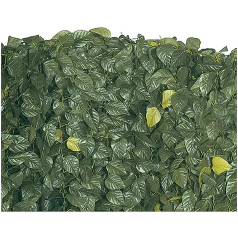 Finta Siepe Foglia Lauro Artificiale Sempreverde Per Esterno Recinzione H1.5x 3mt - Foto 1