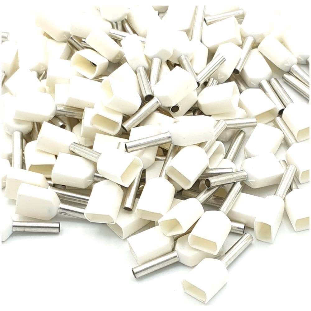 Terminali A Cordone Doppiù Isolati Da 100 Pz 0.5mm Bianco - Foto 1