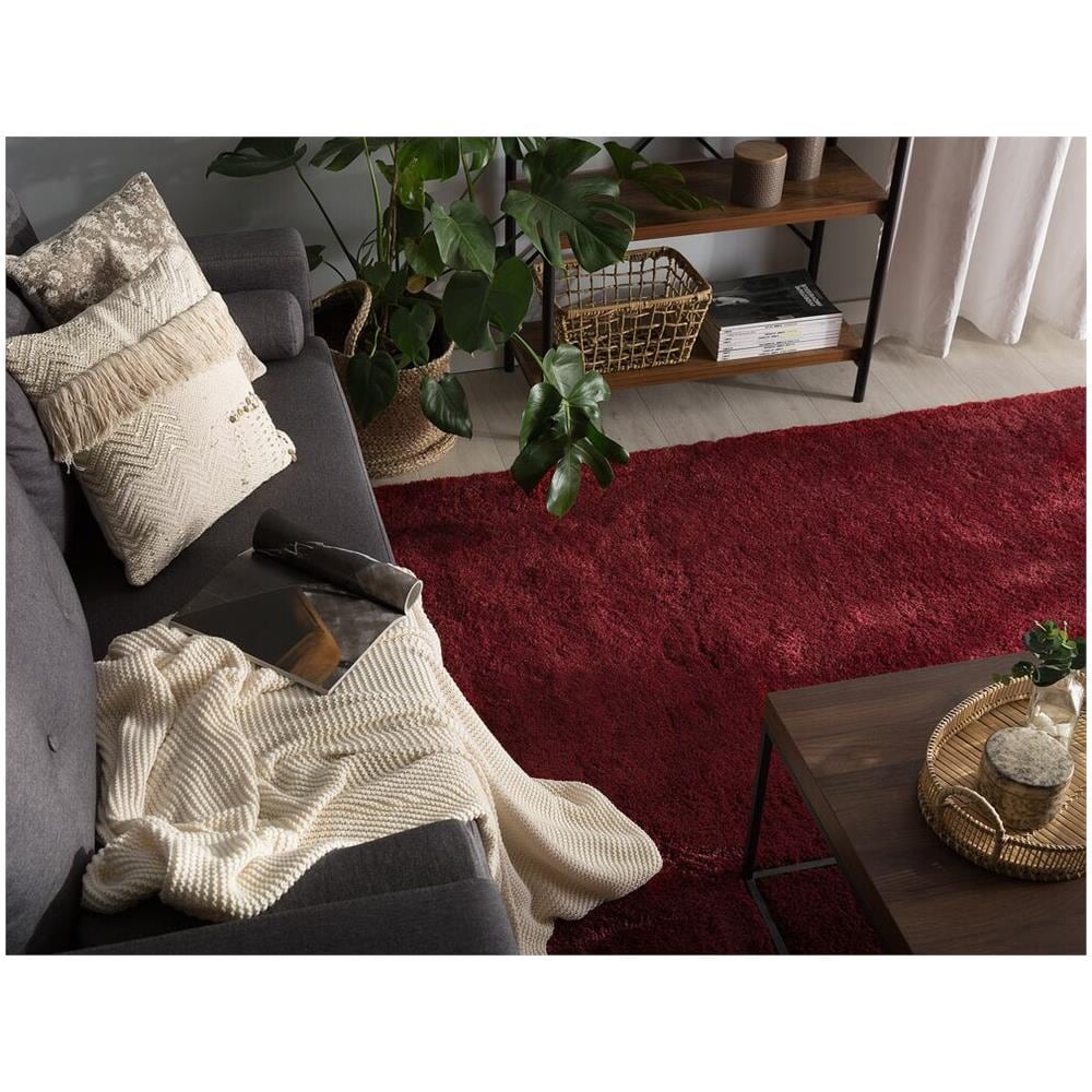 Tappeto Shaggy Rosso Scuro 200 X 300 Cm Evren - Foto 2