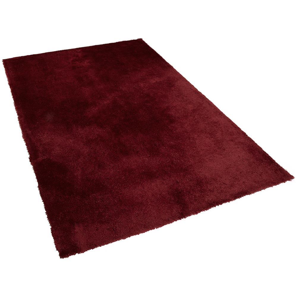 Tappeto Shaggy Rosso Scuro 200 X 300 Cm Evren - Foto 1