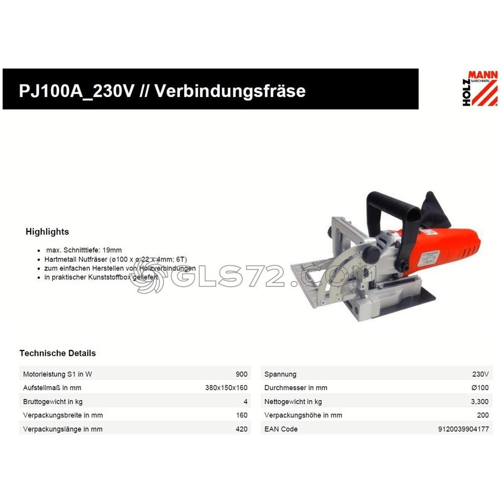 Fresatrice Orizzontale Giunzioni Intestatrice Lamellare Legno Holzmann Pj100a - Foto 2