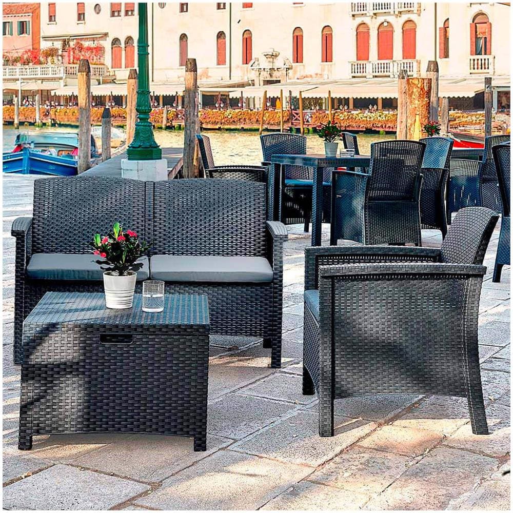 Venezia - Salotto Da Esterno In Resina - Foto 4