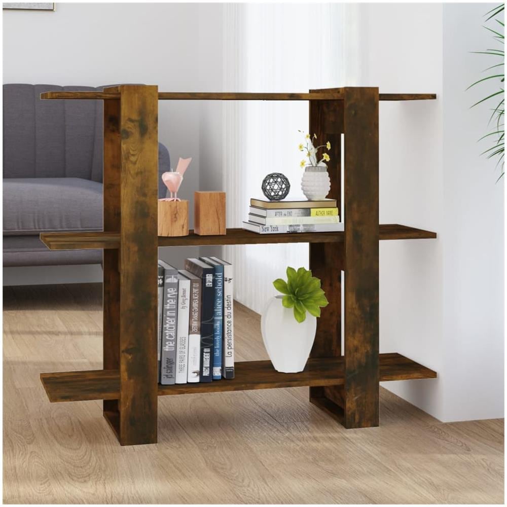 Libreria / divisorio Rovere Fumo 100x30x87 Cm - Foto 1