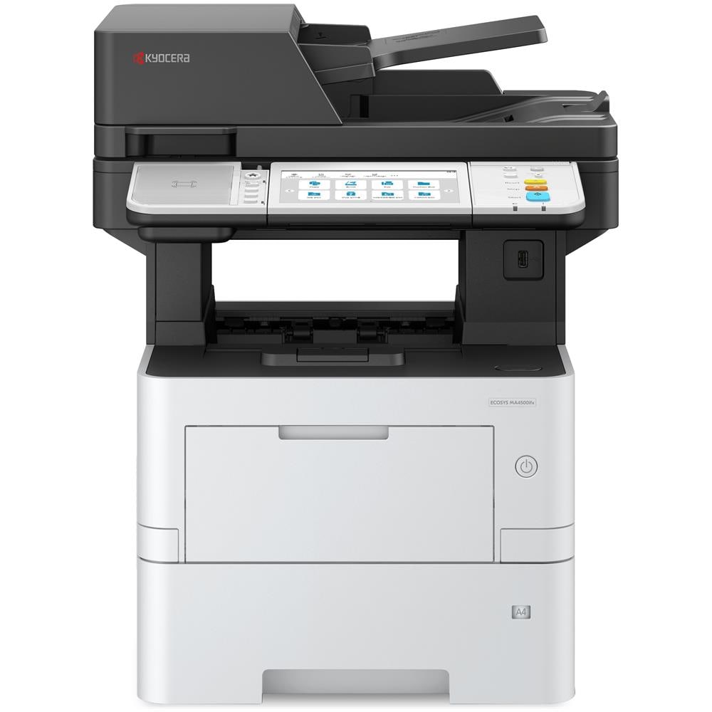 Stampante Multifunzione ECOSYS MA4500ifx con Display LCD Formato A4 Funzione Scanner Fax Risoluzione1200 x 1200 DPI LAN Colore Nero /Bianco - Foto 1