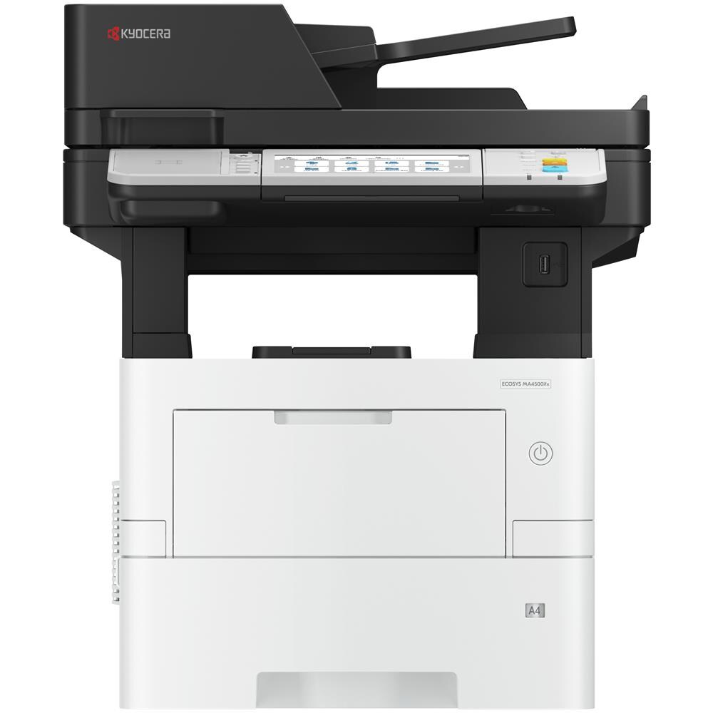 Stampante Multifunzione ECOSYS MA4500ifx con Display LCD Formato A4 Funzione Scanner Fax Risoluzione1200 x 1200 DPI LAN Colore Nero /Bianco - Foto 2