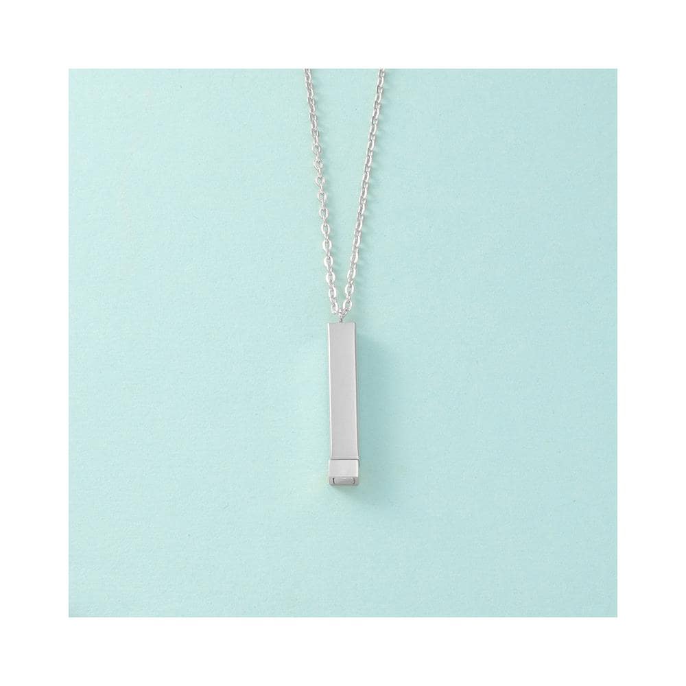 Collana Con Pendente Rettangolare Silver - Foto 2