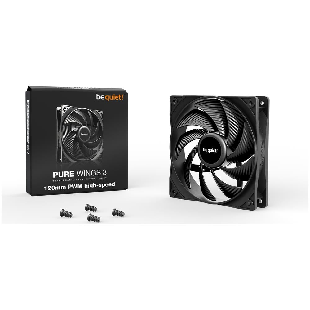 Pure Wings 3 120mm PWM high-speed Case per computer Ventilatore 12 cm Nero 1 pz - Foto 3
