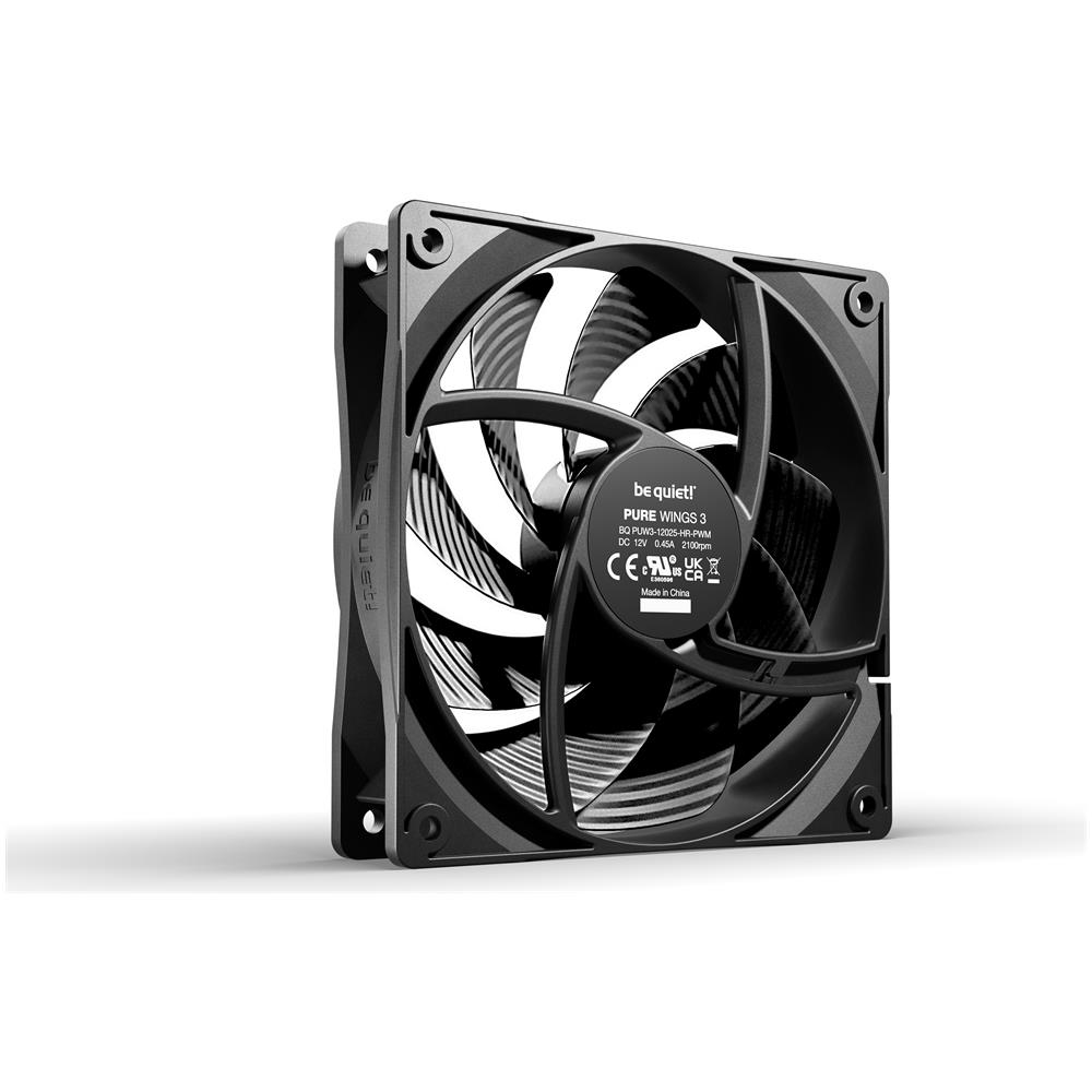 Pure Wings 3 120mm PWM high-speed Case per computer Ventilatore 12 cm Nero 1 pz - Foto 2