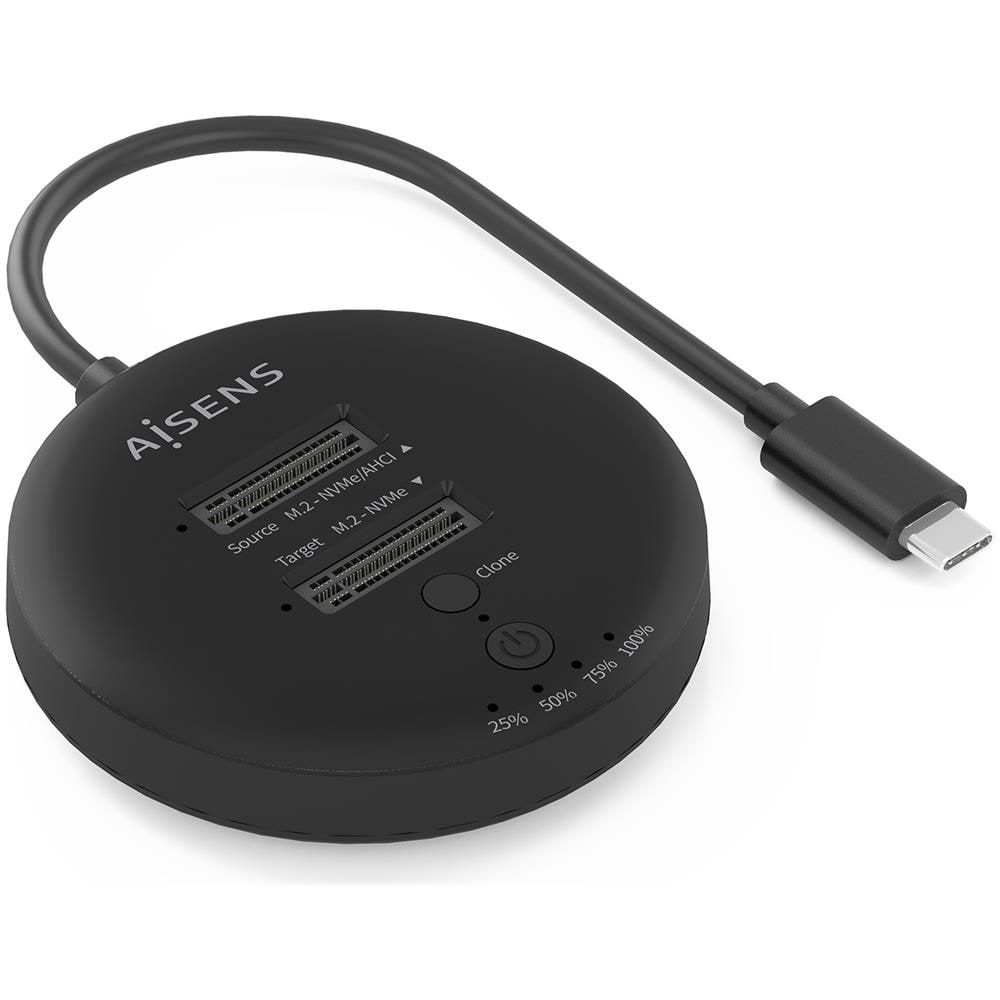 ASDS-2M2N05-BK docking station per unità di archiviazione USB 3.2 Gen 2 (3.1 Gen 2) Type-C Nero - Foto 1
