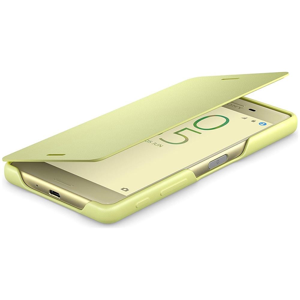 SCR52 Smartphone-Flipcover per Xperia X verde oro - Foto 3