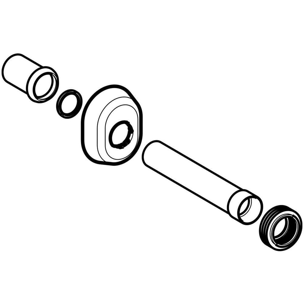 Canotto, morsetto E Rosone Per Cassetta Geberit 118.221.11.1 Bianco - Foto 11