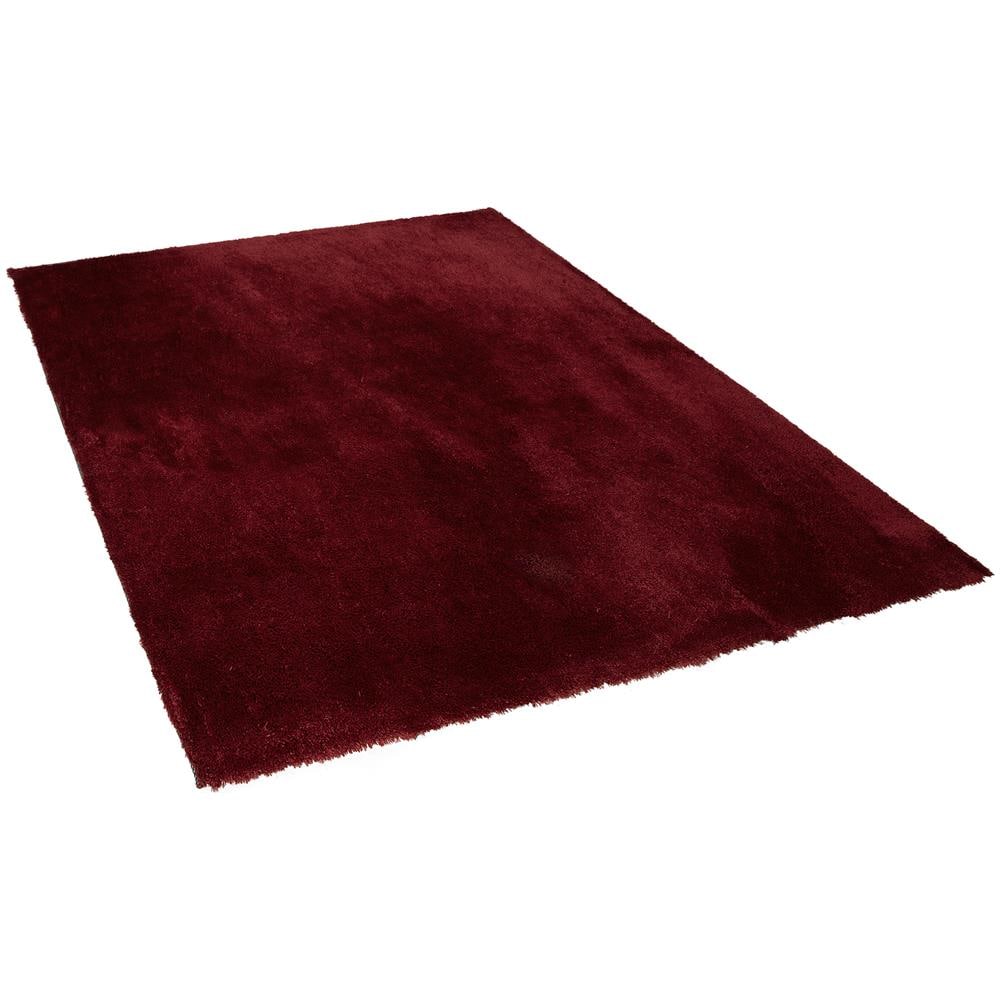 Tappeto Shaggy Rosso Scuro 200 X 200 Cm Evren - Foto 1