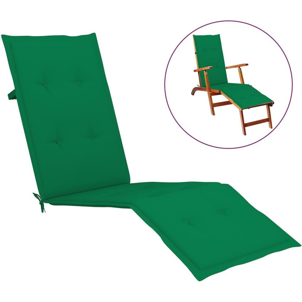 Cuscino Per Sdraio Verde (75+105) x50x4 Cm - Foto 1