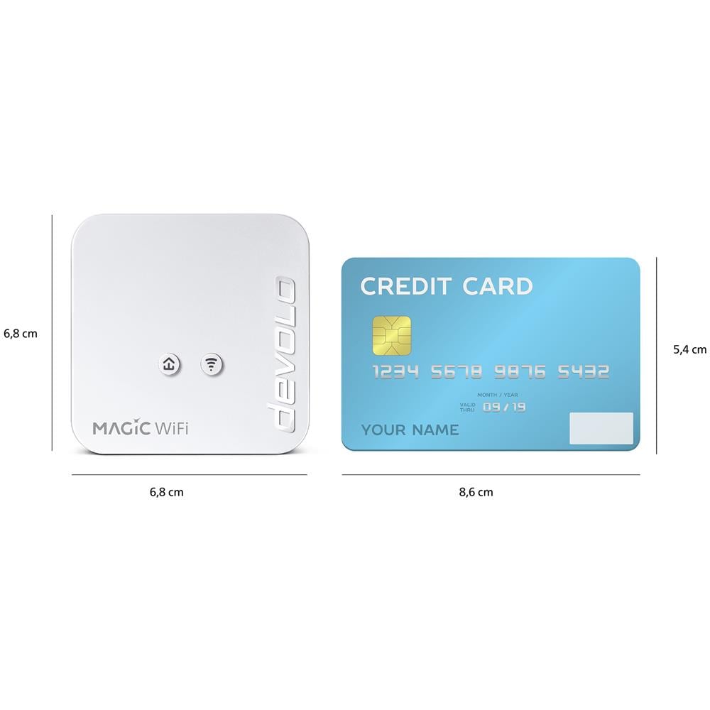 Magic 1 Wifi Mini Starter Kit - 1200 Mbit / s - Ieee 802.11b, ieee 802.11g, ieee 802.11n, ieee 802.1p, ieee 802.3, ieee 802.3az, ieee 802.3u, ieee 802.3x - Typ C - Schnelles Ethernet - 10,100 Mbit / s - Wi-fi 4 (802.11n) (8561) - Foto 2