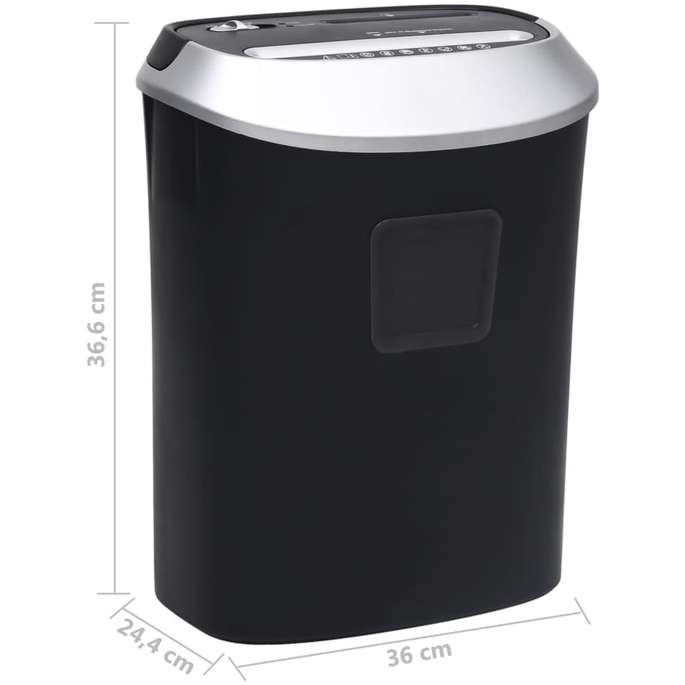 Tritadocumenti 10 Fogli Taglio Trasversale Nero - Foto 8