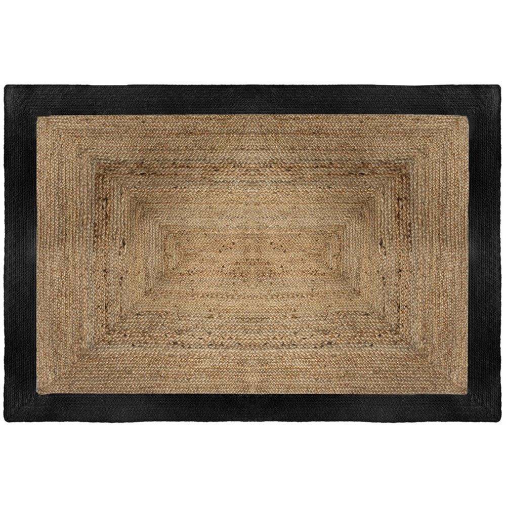 Tappeto In Juta Edge - 120x170 Cm - Nero - Foto 2