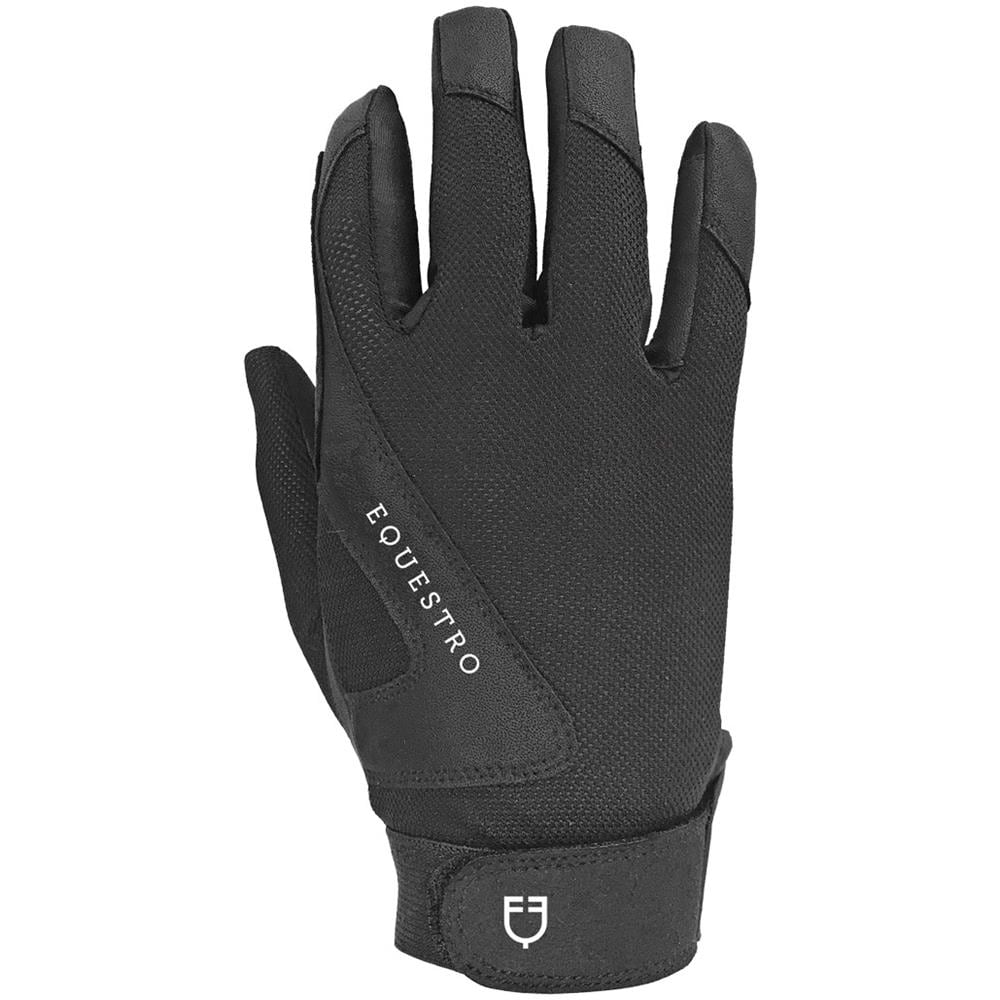 Guanti Estivi Da Equitazione Sunny In Tessuto Traspiranti E Chiusura A Strappo L - Foto 1