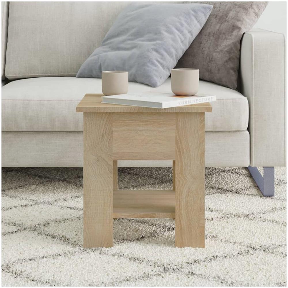 Tavolino Da Salotto Rovere Sonoma 40x40x42 Cm Legno Multistrato - Foto 3