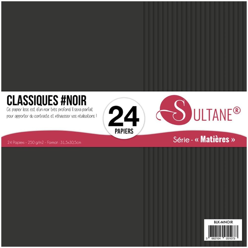 24 Carte Per Scrapbooking Nero - 300 G / m2 - A: 30,5 Cm - Foto 1