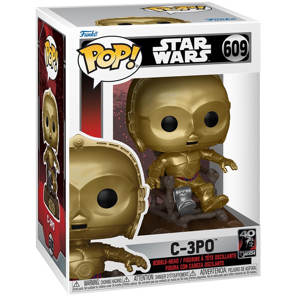 Star Wars Pop! Return Of The Jedi 40th C3p0 In Chair 9 Cm - Foto 2