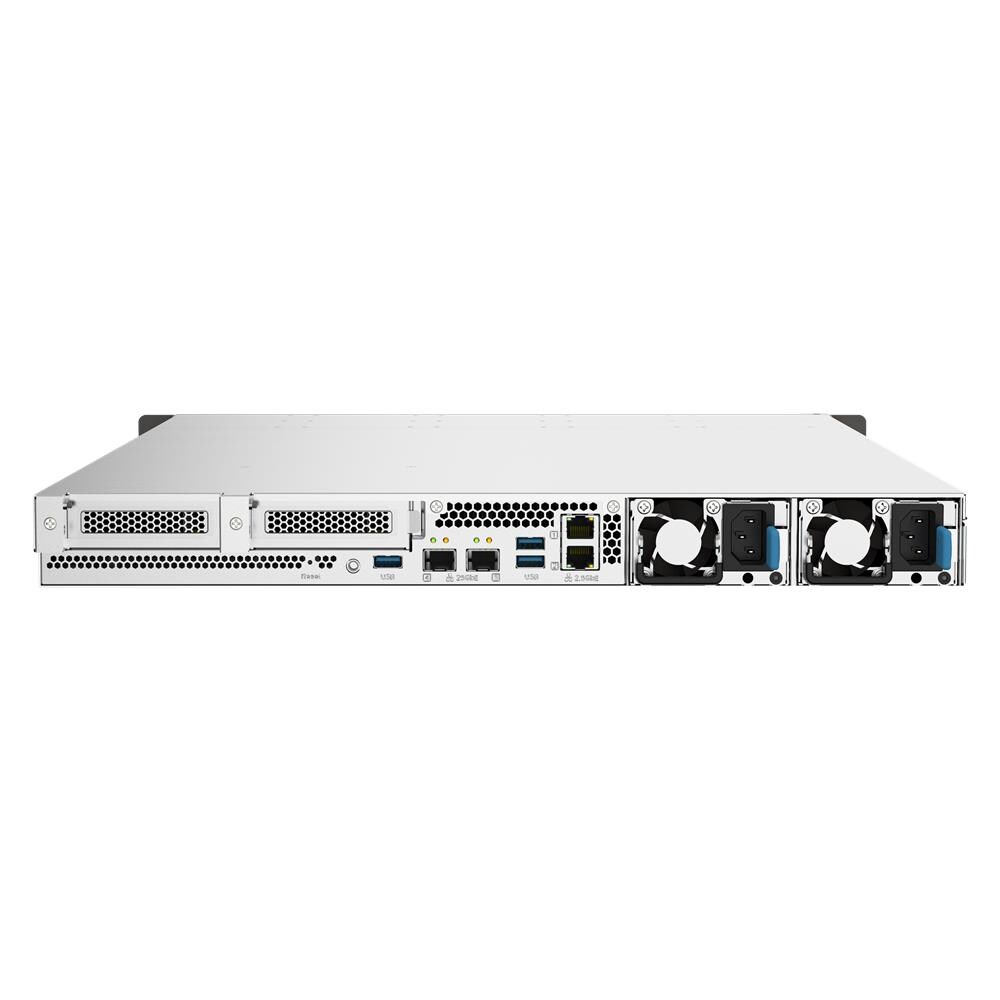 1U 10-bay all flash NAS, U. 2/U. 3 NVMe PCIe Gen4 x4 and SATA 6Gbps bays, AMD EPYC 7302P 16C 32T 3.1GHz, boost up to 3.2GHz, 128GB RIMM DR4 ECC RAM, 2 x 25GbE, 2 x 2.5GbE, 2 x PCIe Gen4 x16 slots, iSCSI, NFS, SMB, FC SAN, RAID support - Foto 2