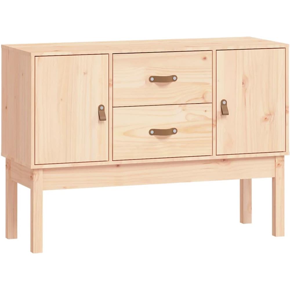Credenza 110x40x78 Cm In Legno Massello Di Pino - Foto 2