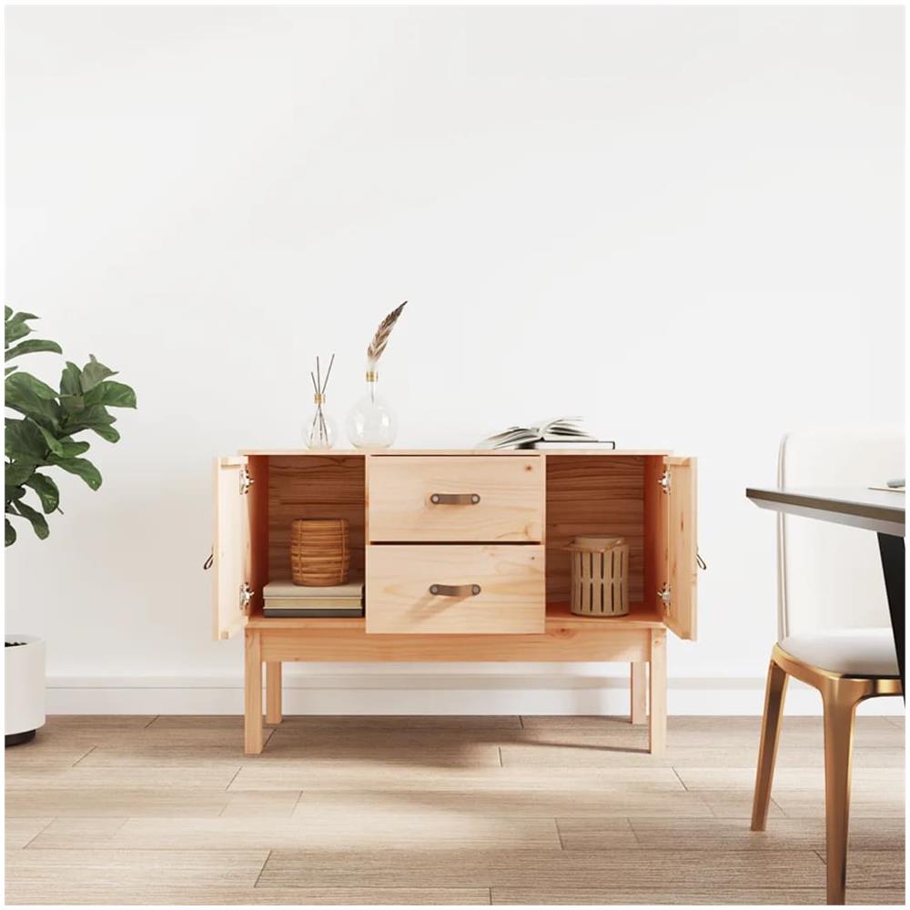 Credenza 110x40x78 Cm In Legno Massello Di Pino - Foto 5