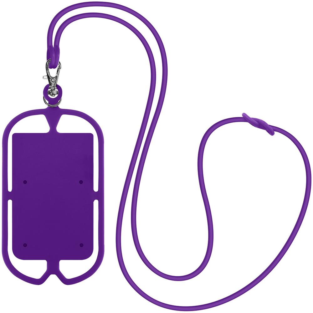Cover Con Cordino Universale Per Smartphone Con Portacarte Serie Neckpouch Viola - Foto 5