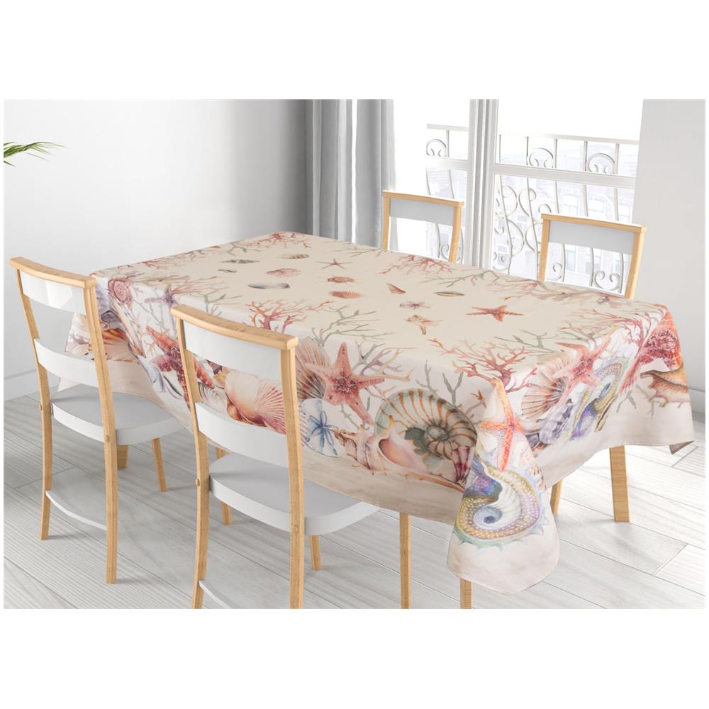 Tovaglia Copritavolo Cucina In 100% Cotone Stampa Digitale Disegno Sandy 140x240 Sandy - Foto 1