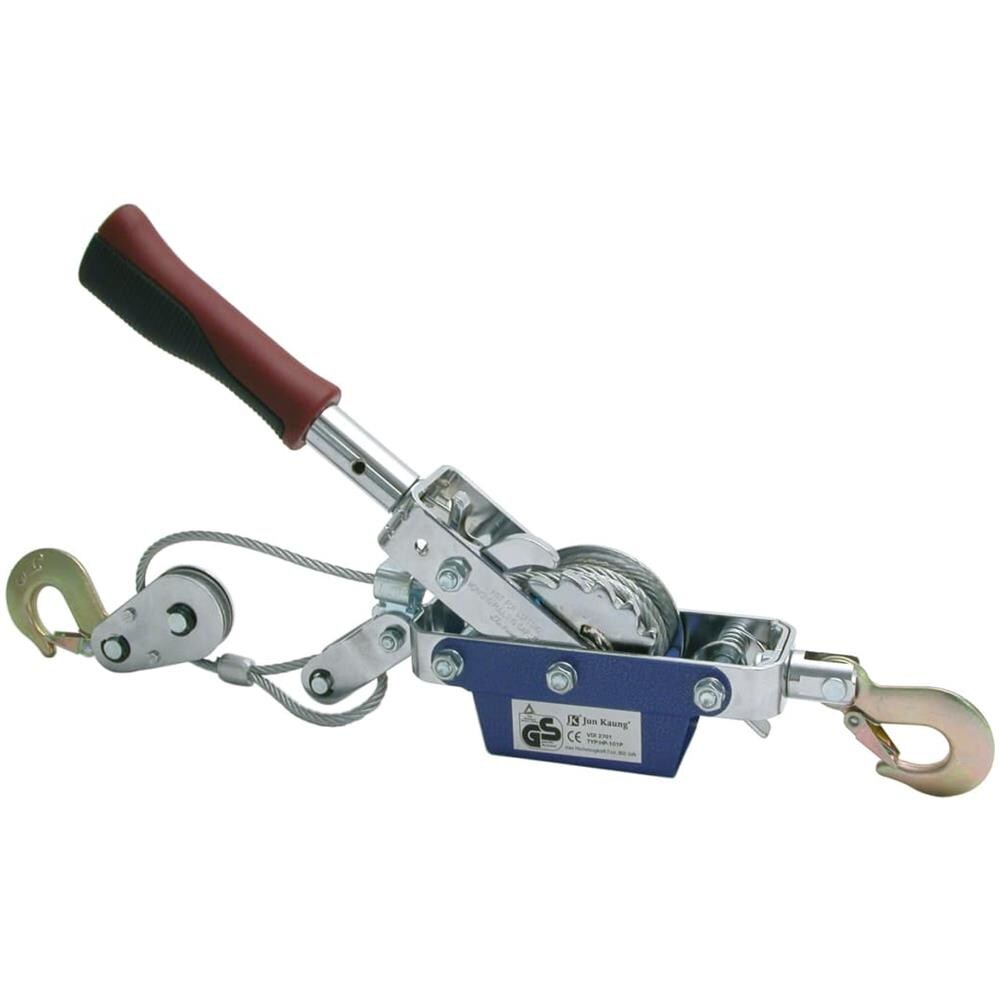Verricello Manuale Portatile Con Cavo 800 Kg Cromo - Foto 1