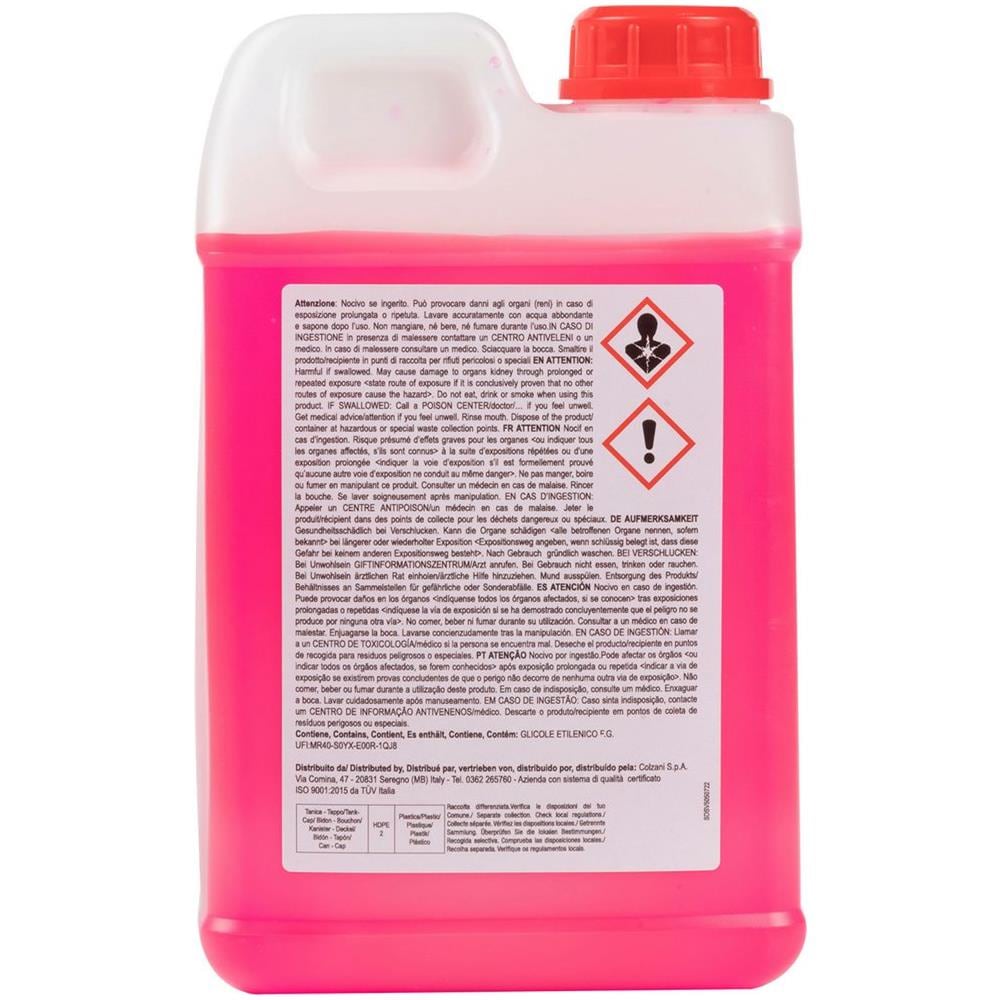 Liquido Radiatore Organico Rosso G12+ Da 2 Litri - Contrasta Lâ€™azione Corrosiva Dellâ€™acqua - Protegge Dallâ€™ebollizione Fino A +120â°c E Agisce Da Anticongelante Fino A -22â°c - Foto 2