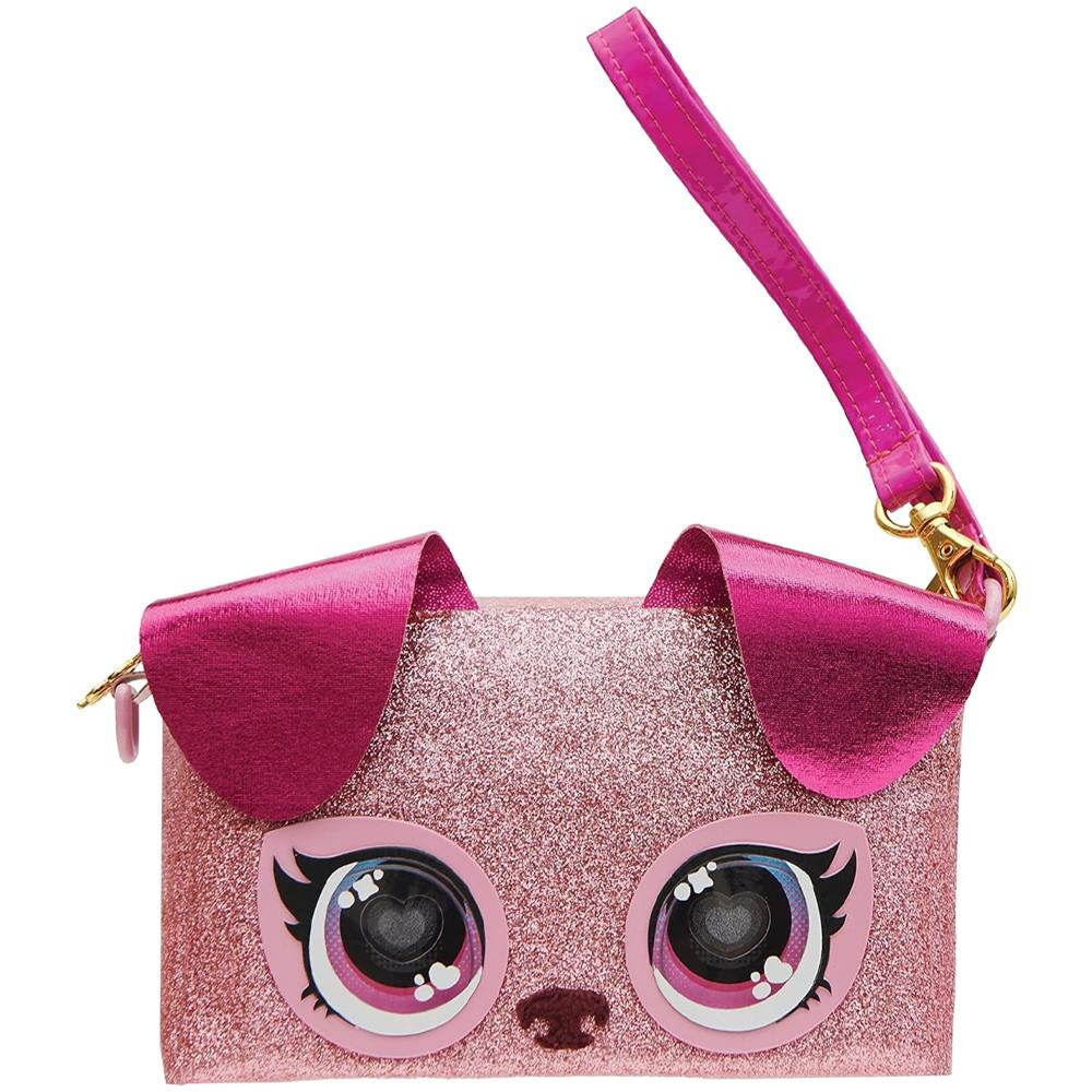 Mini Borsetta Rosa Con Glitter E Occhi Che Si Illuminano Idea Regalo - Foto 1