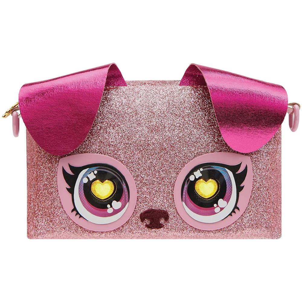 Mini Borsetta Rosa Con Glitter E Occhi Che Si Illuminano Idea Regalo - Foto 5