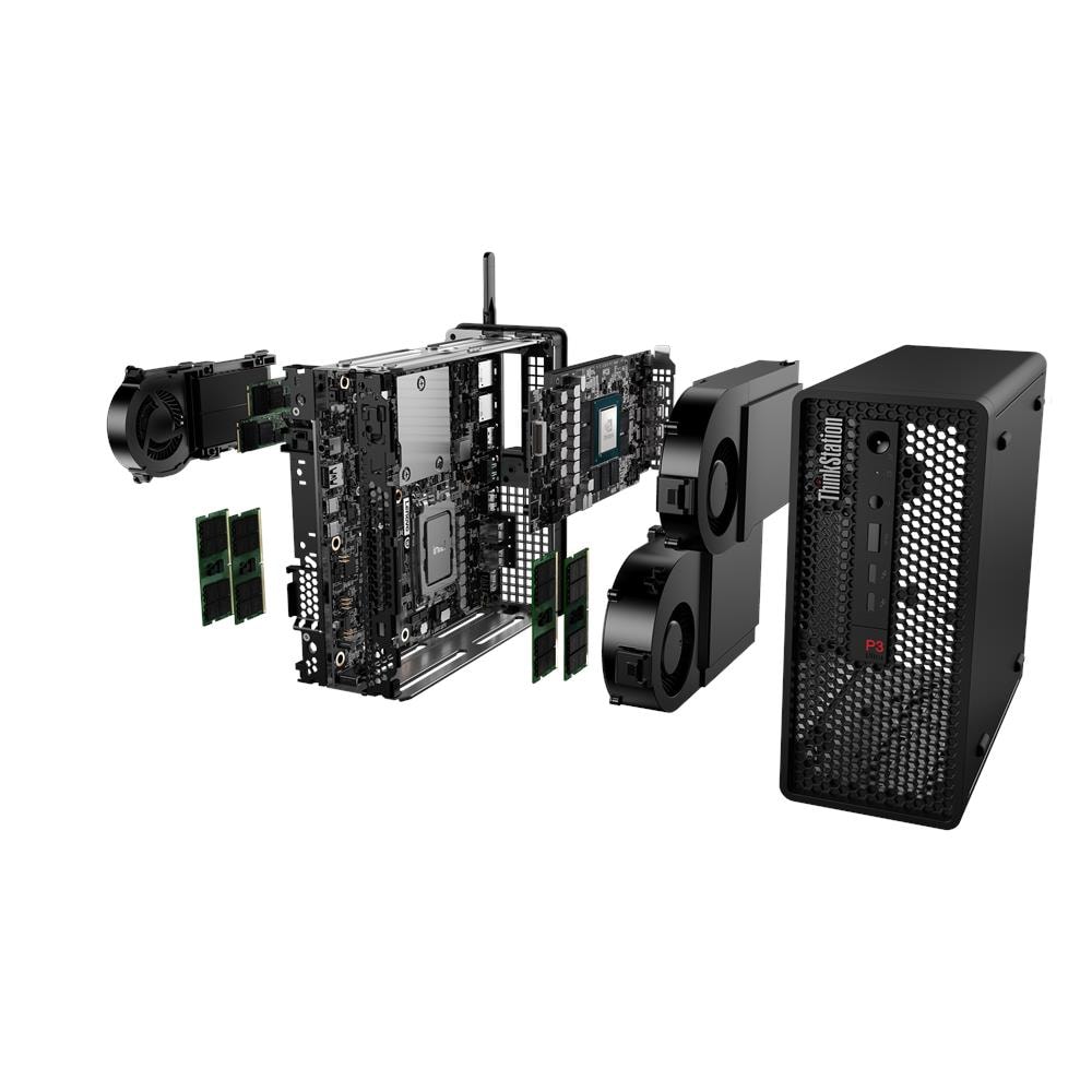 ThinkStation P3 Ultra SFF Intel Core i7-14700 RAM 32 GB DDR5 SSD 1 TB NVIDIA RTX A2000 12 GB Windows 11 Pro - Foto 12
