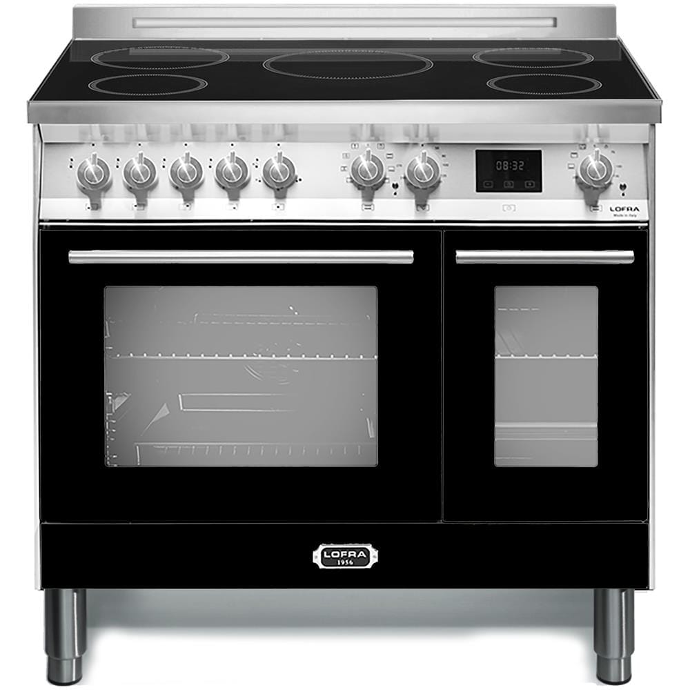 Cucina Elettrica PNMD96MFTE / 5I 5 Fuochi a Gas Forno Elettrico Multifunzione Ventilato Classe A Dimensioni 90 cm Colore Nero - Foto 1