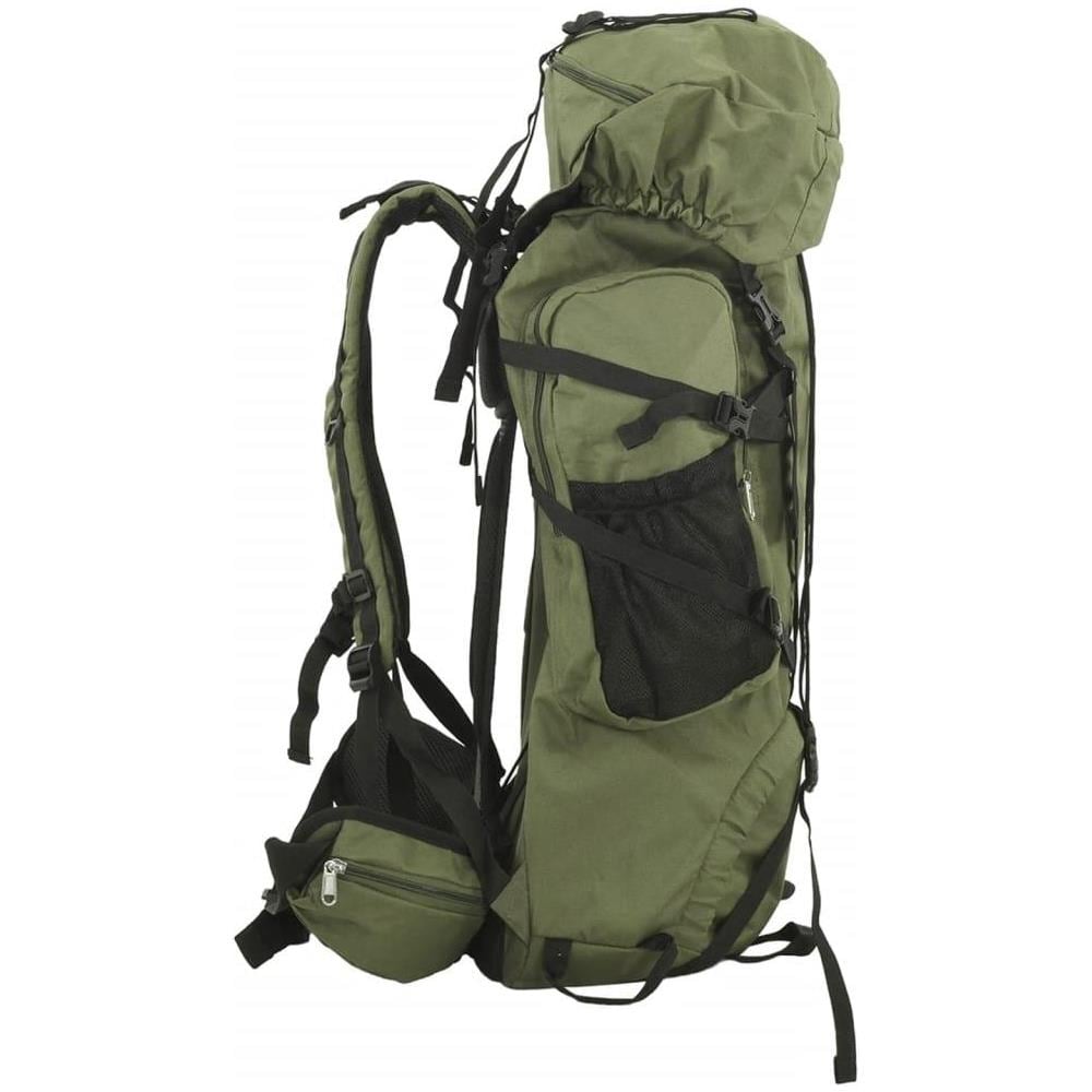 Zaino da Trekking Verde Militare 80 L in Tessuto Oxford - Foto 2