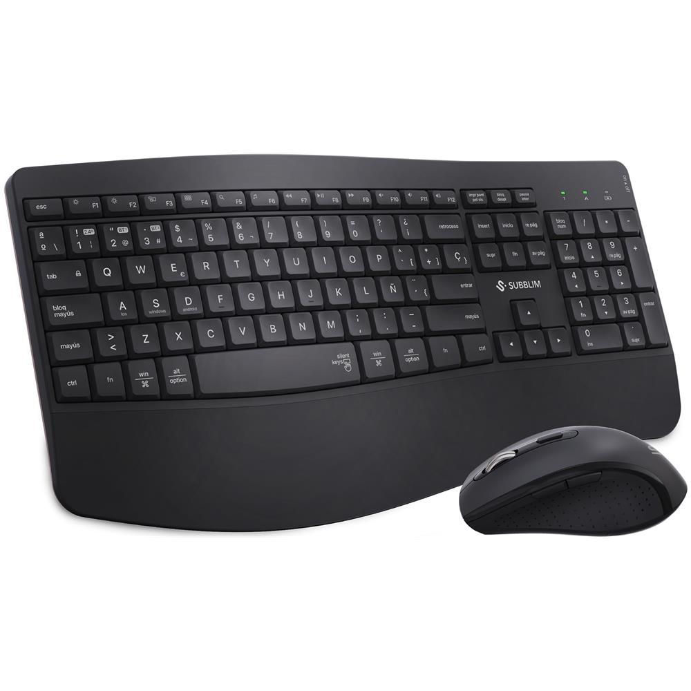 Tastiera e Mouse Wireless SUBKBC-DCOPW2 (Layout Spagnolo) Colore Nero - Foto 10