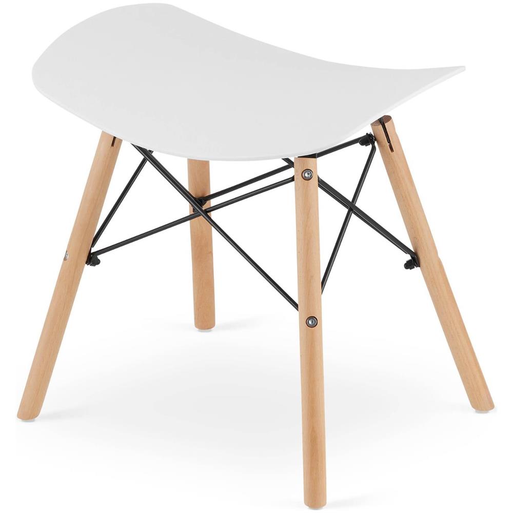 Sgabello Valora CORFU bianco moderno design ergonomico x4 - Foto 6