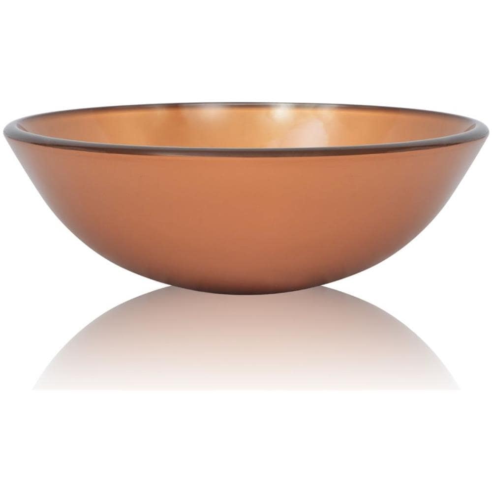 Lavandino in Vetro Temperato 42 cm Marrone - Foto 2