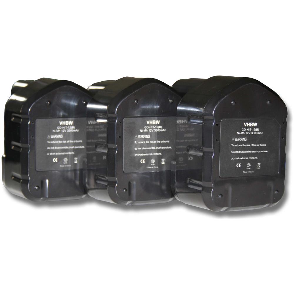 Hitachi 2x BATTERIA VHBW 3300mAh PER Hitachi EB1214L EB1220HL EB1220BL EB1214S 