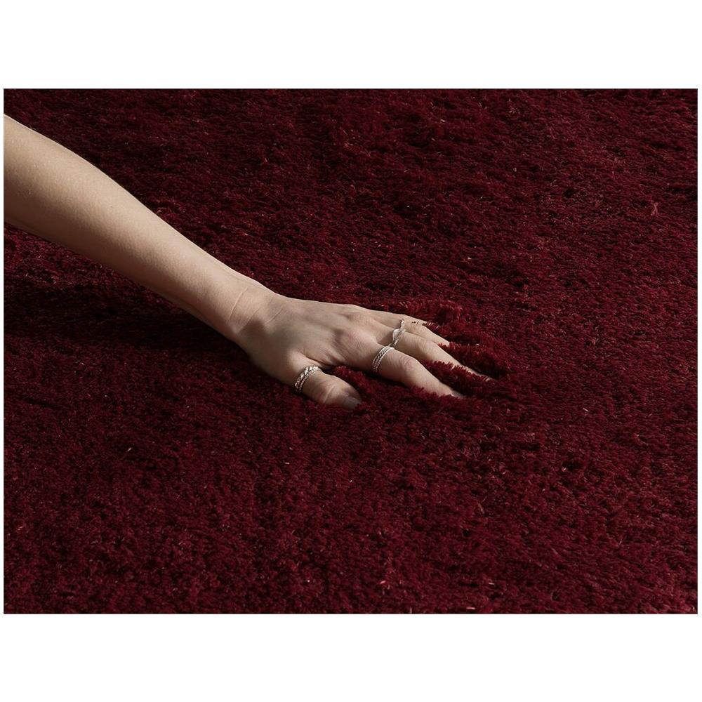 Tappeto Shaggy Rosso Scuro 160 X 230 Cm Evren - Foto 2
